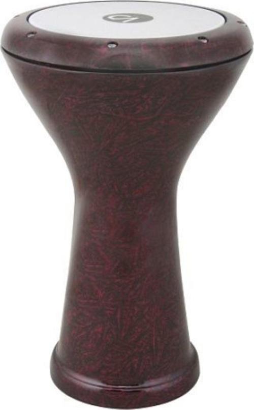 3022V Vişne Renk Kırçıllı Boyalı Döküm Darbuka