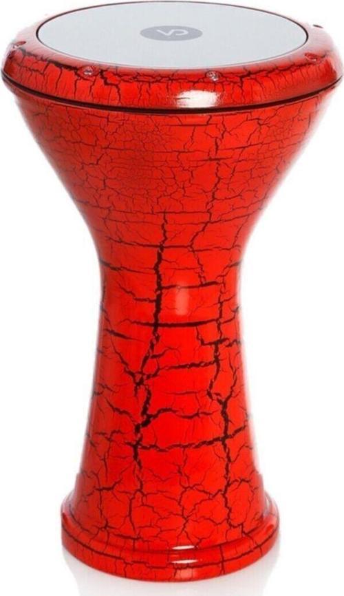 3040 Kırmızı Çatlak Boyalı Döküm Darbuka