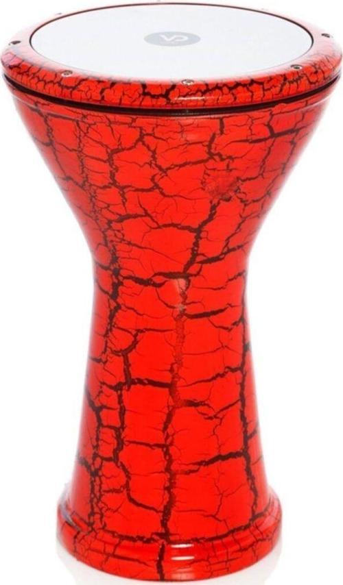 Kırmızı Renk Çatlak Boyalı Döküm Bas Darbuka152