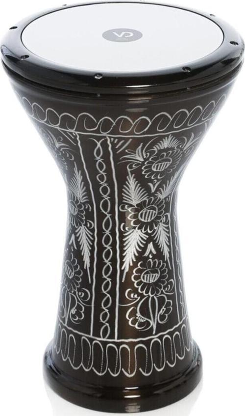 Siyah Erzincan İşlemeli Bas Döküm Darbuka