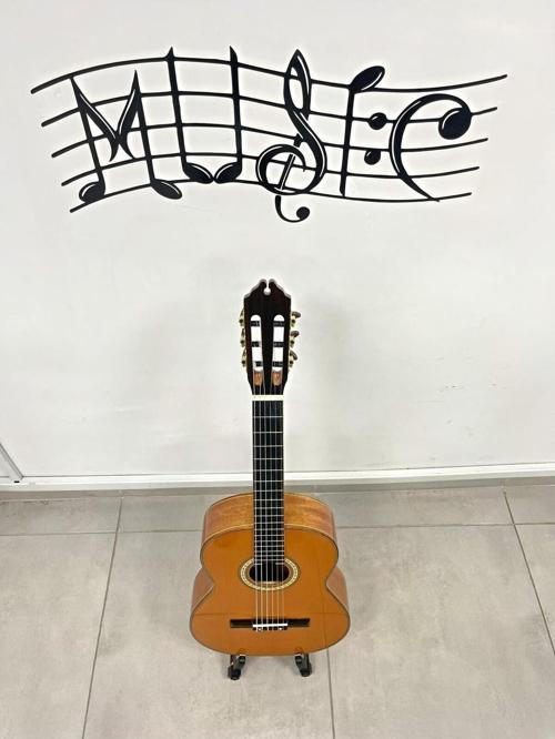 Özel Yapım Üst Kalite Masif Maun Ağacı Tam Boy Klasik Gitar+Kılıf+Pena
