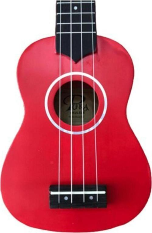 Pk-10Rd Soprano Boy Gül Klavye Ve Eşikli Kılıflı Ukulele