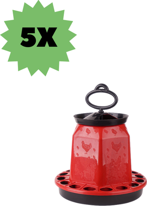 Tavuk Yemliği 3,5 Kg Üstten Dolum Askılı 5 Adet