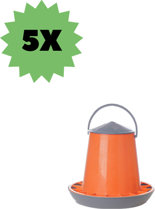 Tavuk Yemliği 3 Kg Üstten Dolum Askılı 5 Adet