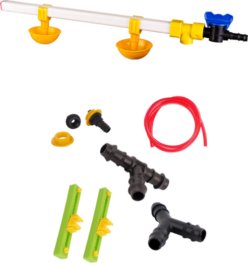 Nipel Suluk Sistemi Montaj Aparatlı Yaylı Çanaklı Civciv Nipeli 40 cm