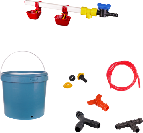 Nipel Tavuk Suluğu 20 Lt Depolu Dilli Çanaklı (Set/5)