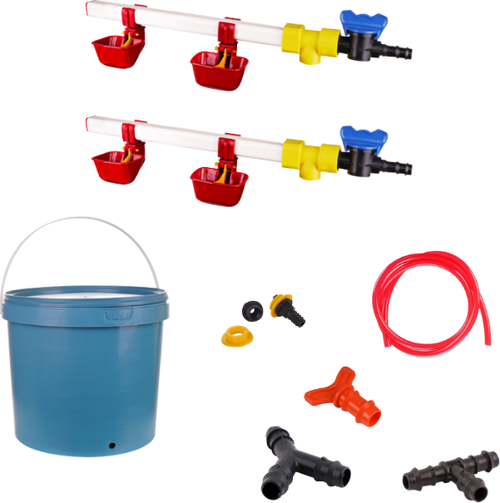 Nipel Tavuk Suluğu 20 Lt Depolu Dilli Çanaklı (Set/6)