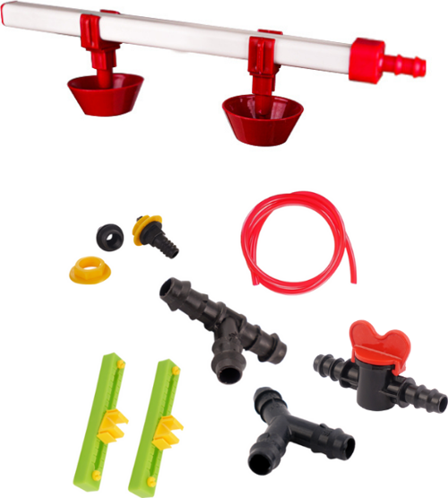 Ekonomik Nipel Suluk Montaj Aparatlı 40 Cm Yaylı Çanaklı
