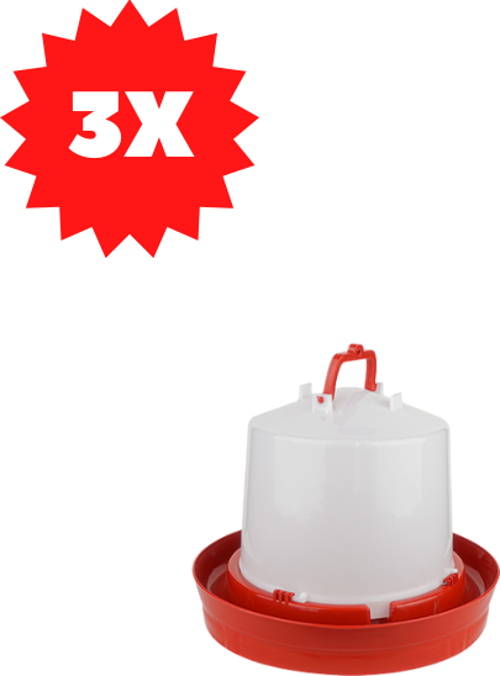 Tavuk Suluğu 8 Lt Alttan Dolum Askılı 3 Adet