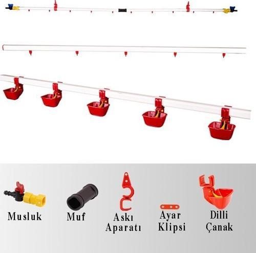Nipel Suluk Sistemi 20 Metre Hat Dilli Çanaklı