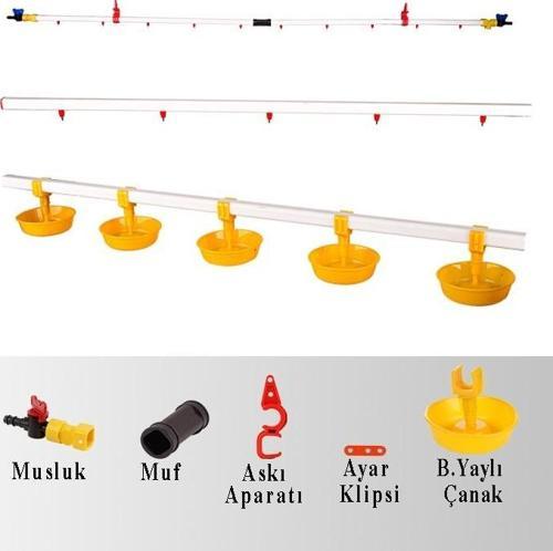 Nipel Suluk Sistemi 50 Metre Hat Büyük Yaylı Çanaklı