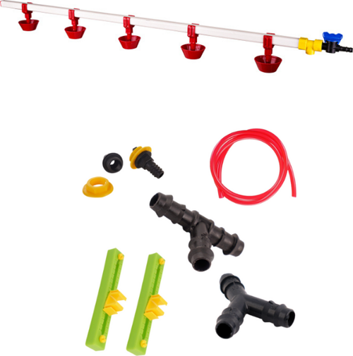 Nipel Suluk Sistemi Montaj Aparatlı 100 cm Yaylı Çanaklı