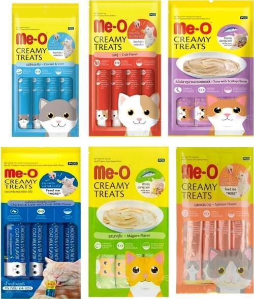 Meo Ödül Maması 6`Lı Karma Paket (4X15 Gr) Ek Besin Ve Kedi Ödülü Toplam 360 Gr
