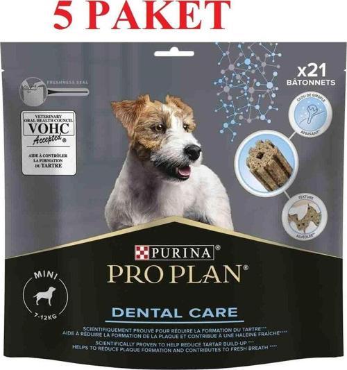 Proplan Small Breed Dental Care Küçük Irk Köpekler Için Diş Sağlığı Ödülü 21 Parça X 5 Paket