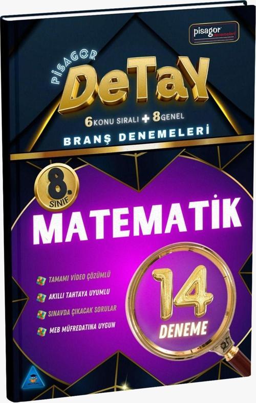 8. Sınıf Pisagor Detay 14'lü Matematik Branş Denemeleri