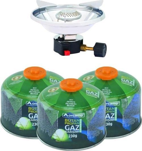 Çakmaklı Siboplu Kartuş Ocak CK-193+3 Adet 230 gr Tüp KTS-230 ORC-005-A3