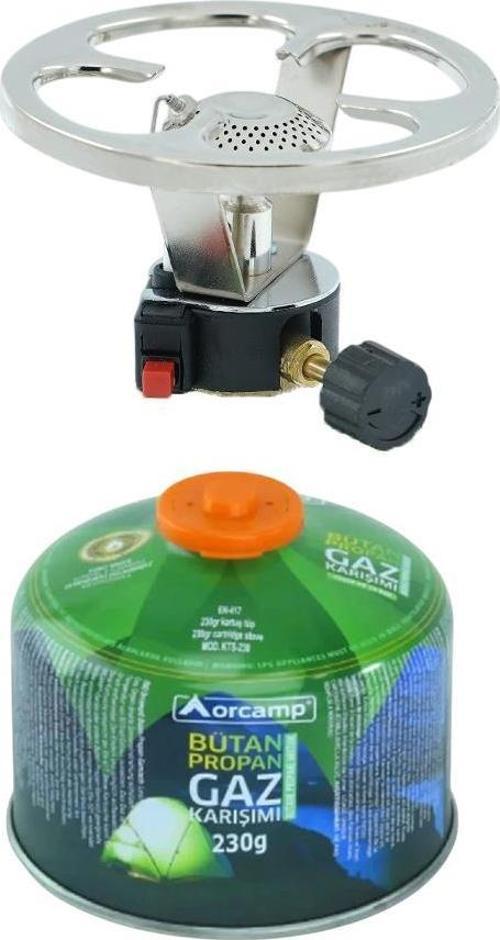 Çakmaklı Siboplu Kartuş Ocak+1 Adet 230 gr Tüp KTS-230 ORC-003-A1