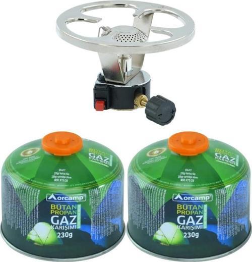 Çakmaklı Siboplu Kartuş Ocak+2 Adet 230 gr Tüp KTS-230 ORC-003-A2