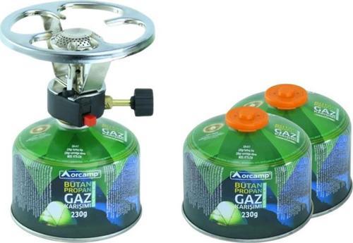 Çakmaklı Siboplu Kartuş Ocak+Tüp CK-192-230+2 Adet 230 gr Tüp ORC-004-A2