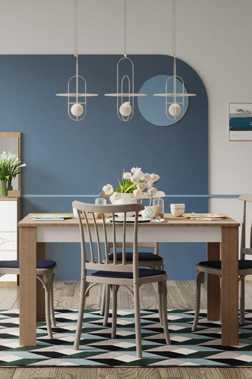 Alvin 138X90 Yemek Masası - Sarı Meşe