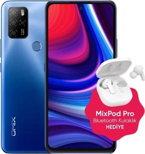 X500 Blue(6Gb Ram/128 Gb Rom(2 Yıl Türkiye Garantili)Mixpods Pro Bluetoth Kulaklık