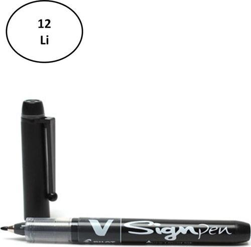 Pilot Kalem V-Signpen İmza Kalemi Siyah 12'li - ALP5752-3401