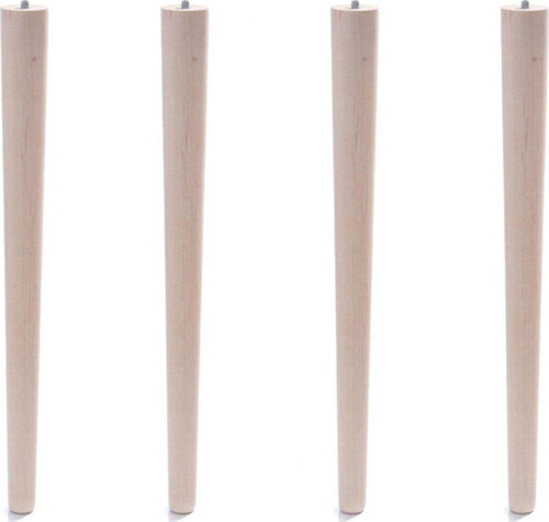 4 Adet 72 Cm Ahşap Konik Mobilya Ayağı Masif