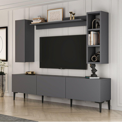 Design Daffy 180 Cm Raflı Dolaplı Tv Ünitesi