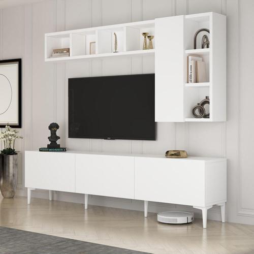 Design Luca 180 Cm Raflı Dolaplı Tv Ünitesi