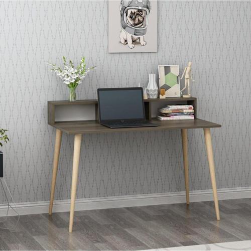 Design Ronas Ahşap Ayaklı Çalışma Masası Ceviz