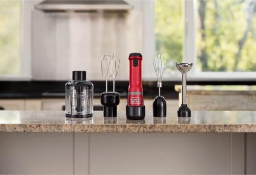 Black+Decker BCKM1014KR-QW Kitchen Wand 4 Parça Kablosuz El Blender Seti