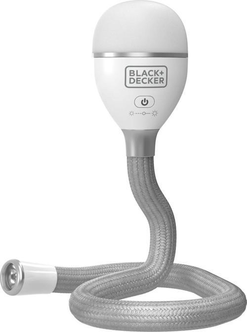 BLACK+DECKER BDCFSL01 Black + Decker Snake Light 2 Ayar Kademeli Esnek ve Şarj Edilebilir Lamba, Yılan Işık