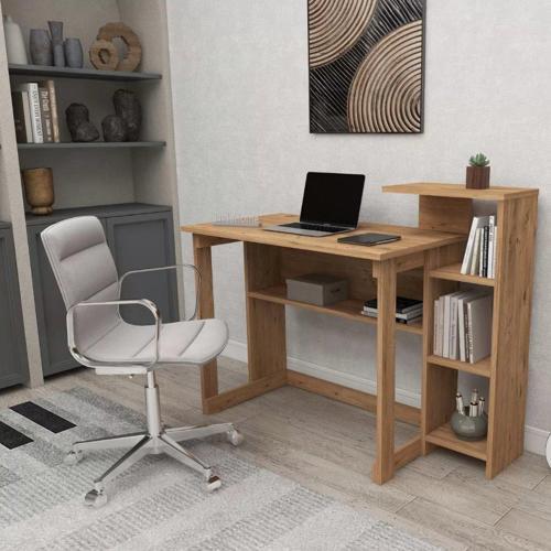 Home Enda SAYE 5 Raflı Kitaplıklı Çalışma Masası Atlantik Çam