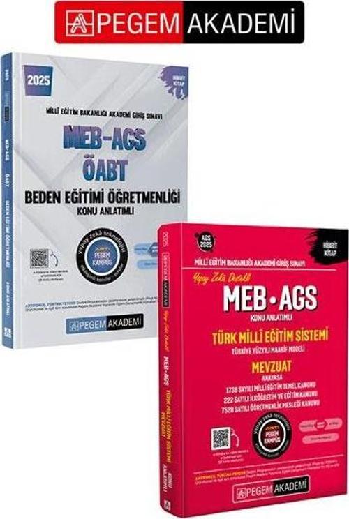 PEGEM AKADEMİ 2025 MEB-AGS-ÖABT Beden Eğitimi Öğretmenliği Konu Anlatımlı  +  2025 MEB-AGS Konu Anla
