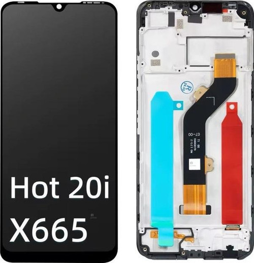 Hot 20 i Uyumlu Çıtalı LCD eKRAN + dOKUNMATİK X665