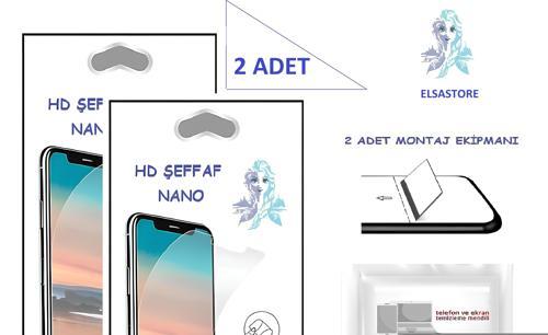 Apple iPhone XS Nano Ekran Koruyucu 2 Adet Ultra İNCE Esnek Hd Şeffaf