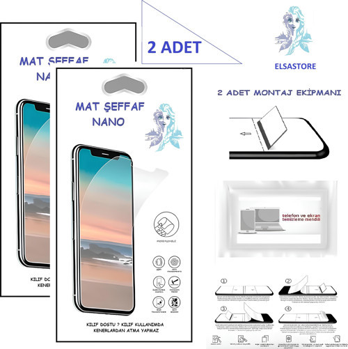 NOVA 3 Nano Ekran Koruyucu 2 Adet Ultra İNCE Esnek MAT Şeffaf