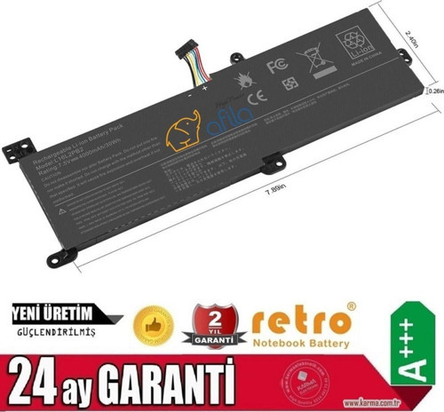 Lenovo ideaPad 330-14AST Notebook Bataryası, Laptop Pili