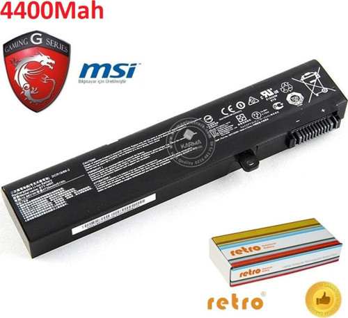 MSI MS-16P7 (GP63) msi Notebook Bataryası, Laptop Pili V1 (4400Mah)