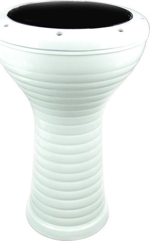 Ddbd28Wh Darbuka Döküm Boru Desenli Beyaz