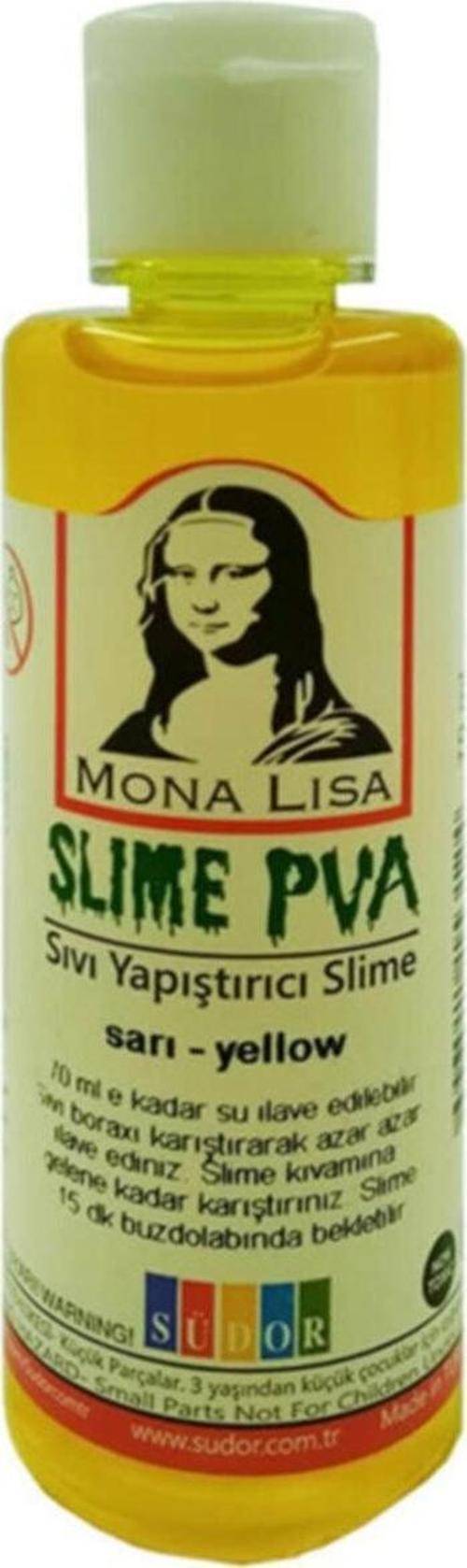 Monalisa Sl01-2 Sıvı Yapıştırıcı Slime 70 Ml Sarı (12 Li Paket)