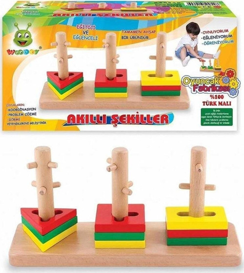 Karsan Ahşap Akıllı Geometrik Şekiller Koordinasyon Ve Problem Çözme.