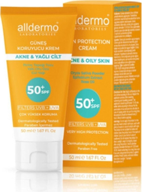Akne Ve Yağlı Ciltlere Özel Güneş Koruyucu Krem Spf 50+ 50 Ml