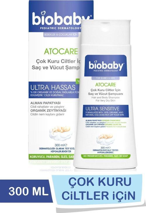 Atocare Çok Kuru Ciltler Için Saç Ve Vucut Şampuanı 300 Ml