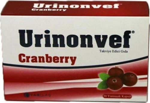 Urinonvef Cranberry Takviye Edici Gıda 30 Yumuşak Kapsül