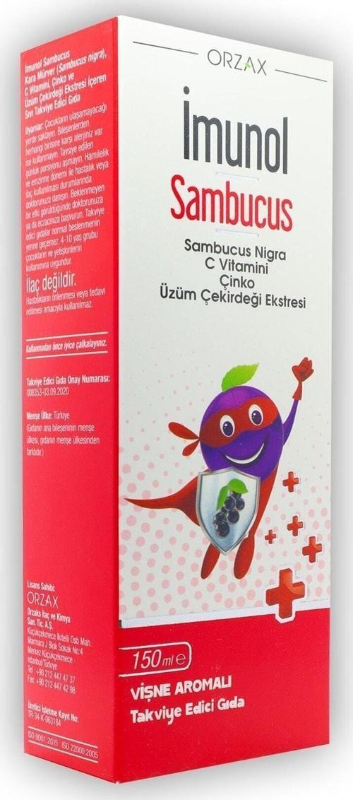 Sambucus 150Ml Sıvı Form Vişne Aromalı