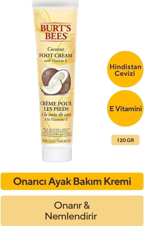 Hindistan Cevizli Ve E Vitaminli Ayak Kremi - Coconut Foot Cream 120 G