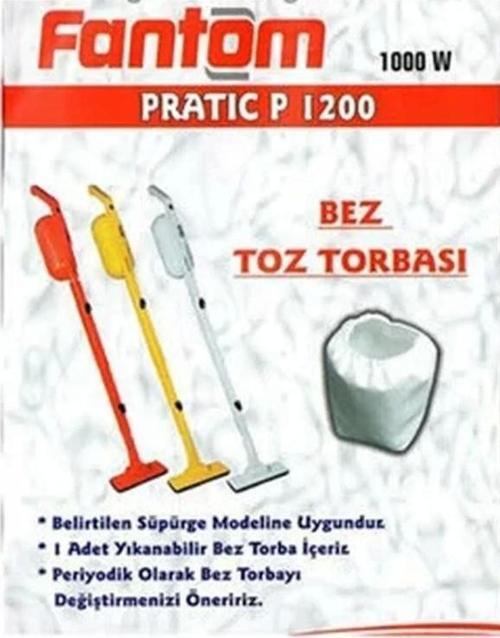Dik Süpürge Torbası Bez Torba