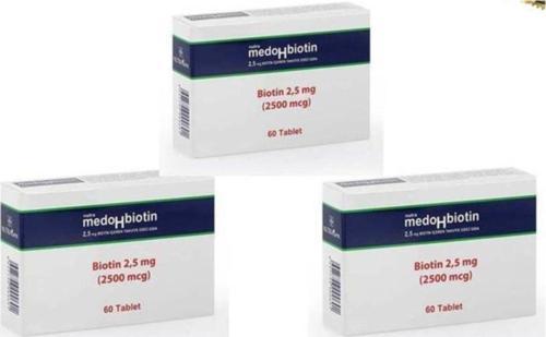 Medohbiotin 5 Mg 60 Tablet 3'Lü Paket Medobiotin