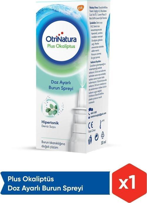 Plus Okaliptus Doz Ayarlı Burun Spreyi 20 Ml